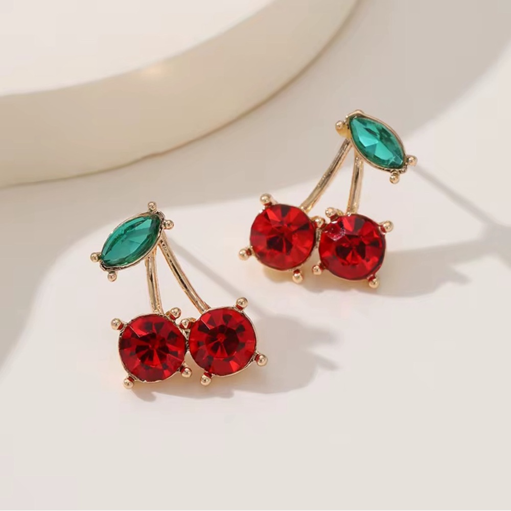 Cherry Gemstone Earrings